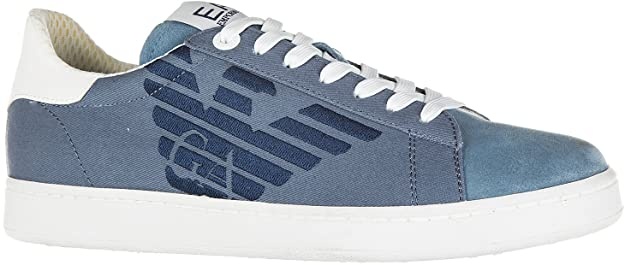 Ea7 Embroidered Logo Casual Sports Shoes In White