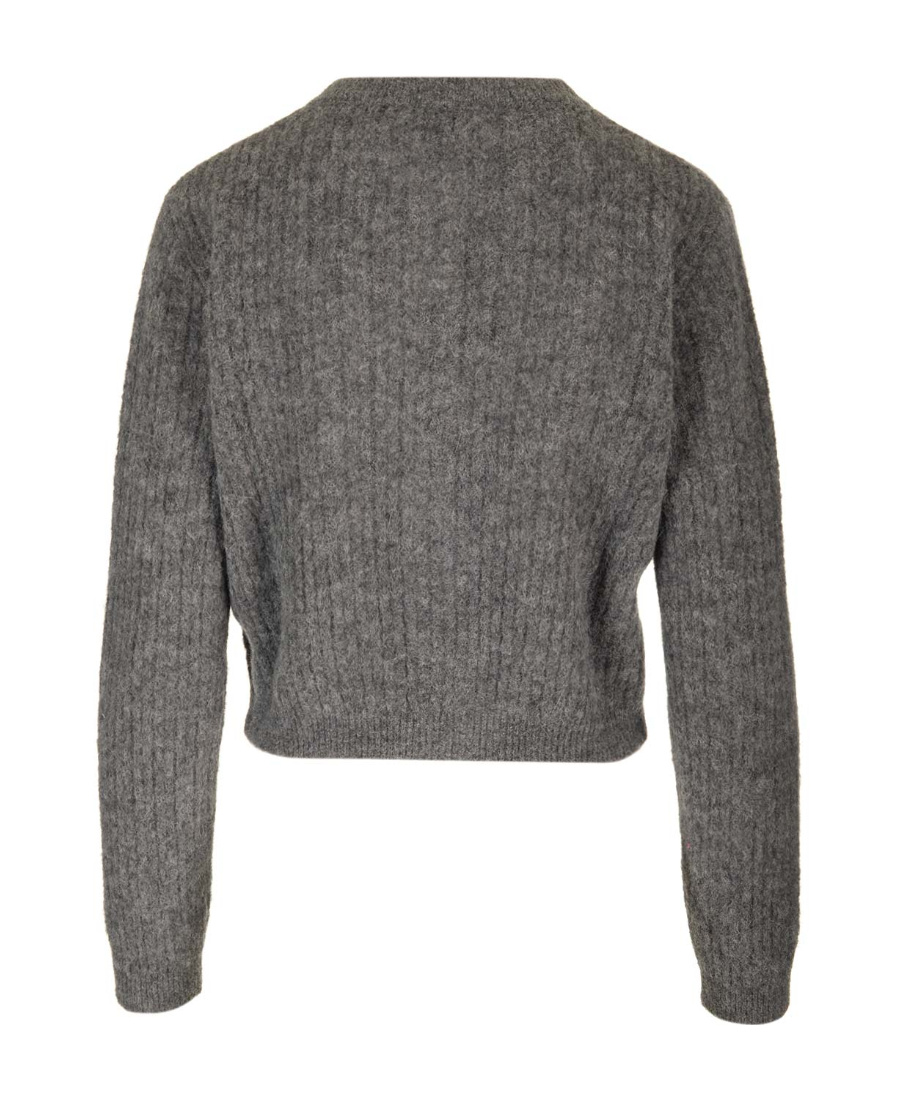 Apc Long-sleeve Cropped Cardigan In Black
