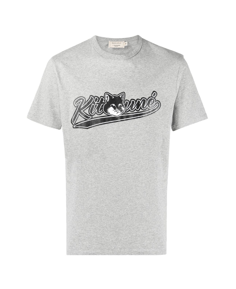 Maison Kitsuné Logo Printed T-shirt In White