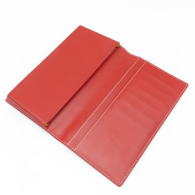 Pre-owned Goyard Long Purse With Printed Pattern In Red