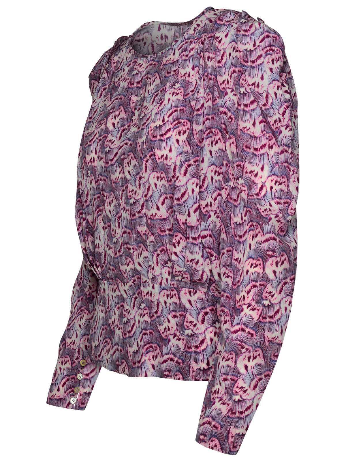 Shop Isabel Marant Zarga Top In Purple