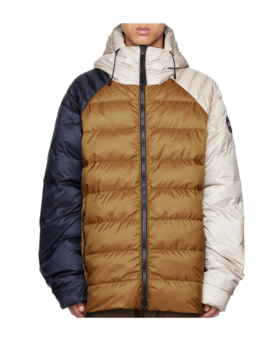 Canada Goose Double-sided Down Jacket With Logo In Brown