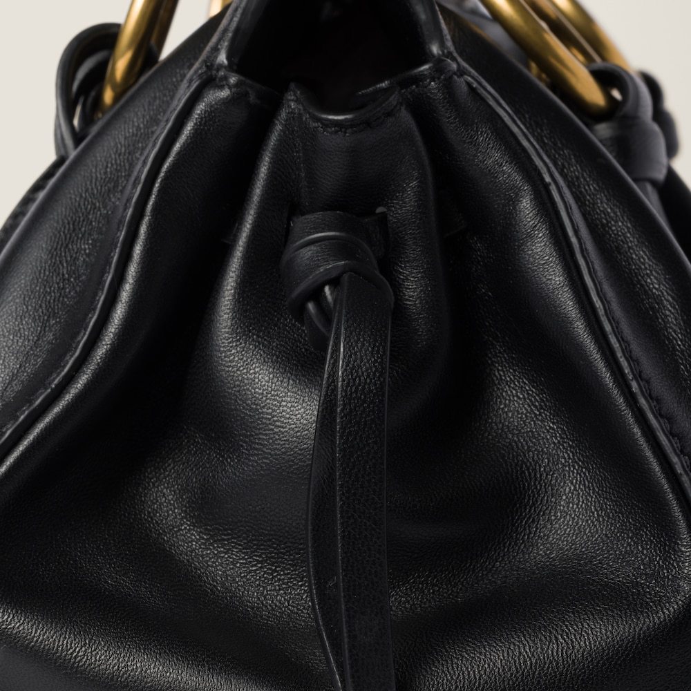 Miu Miu Women's Joie Leather Bag In Black