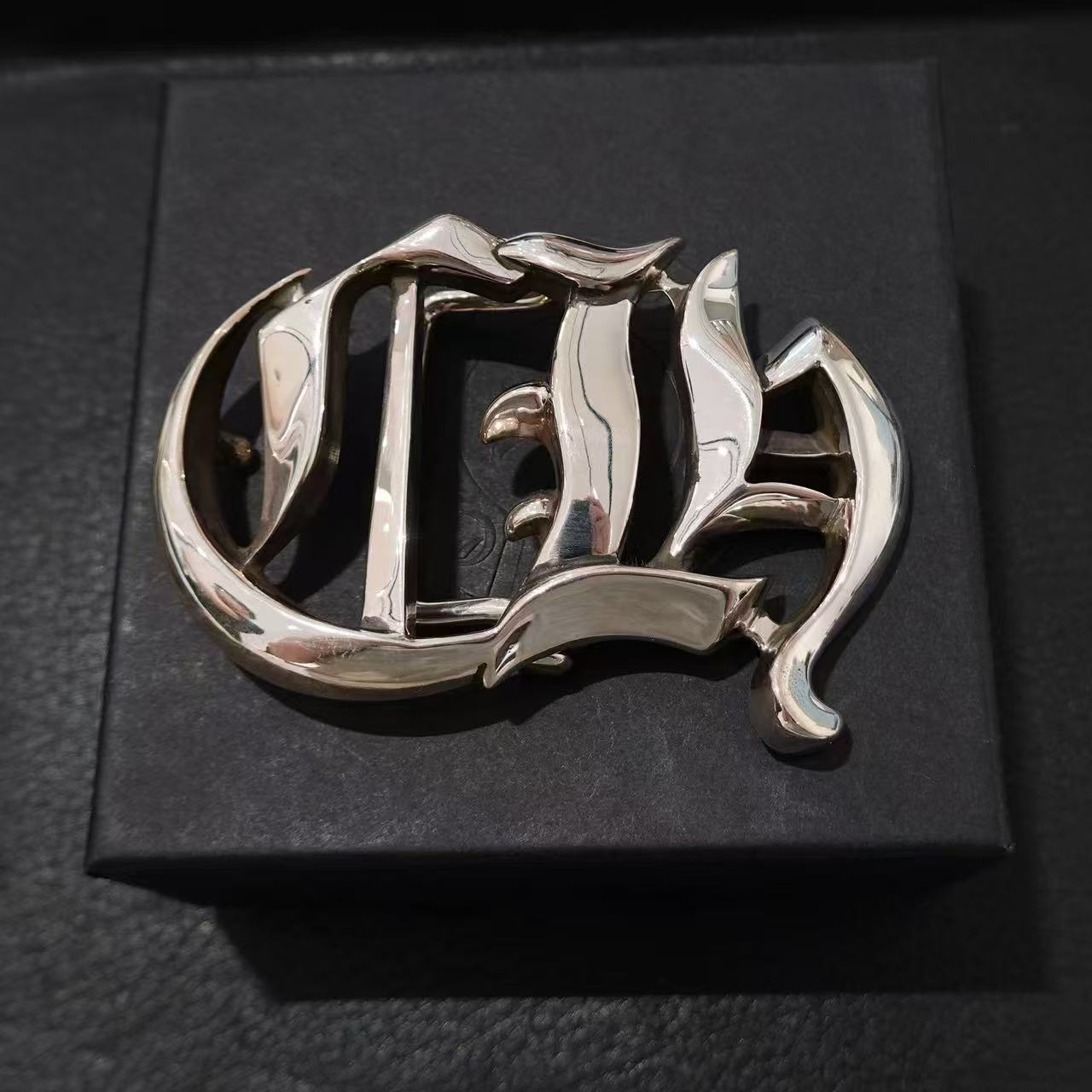 Chrome Hearts Irregular Belt Buckle In Black
