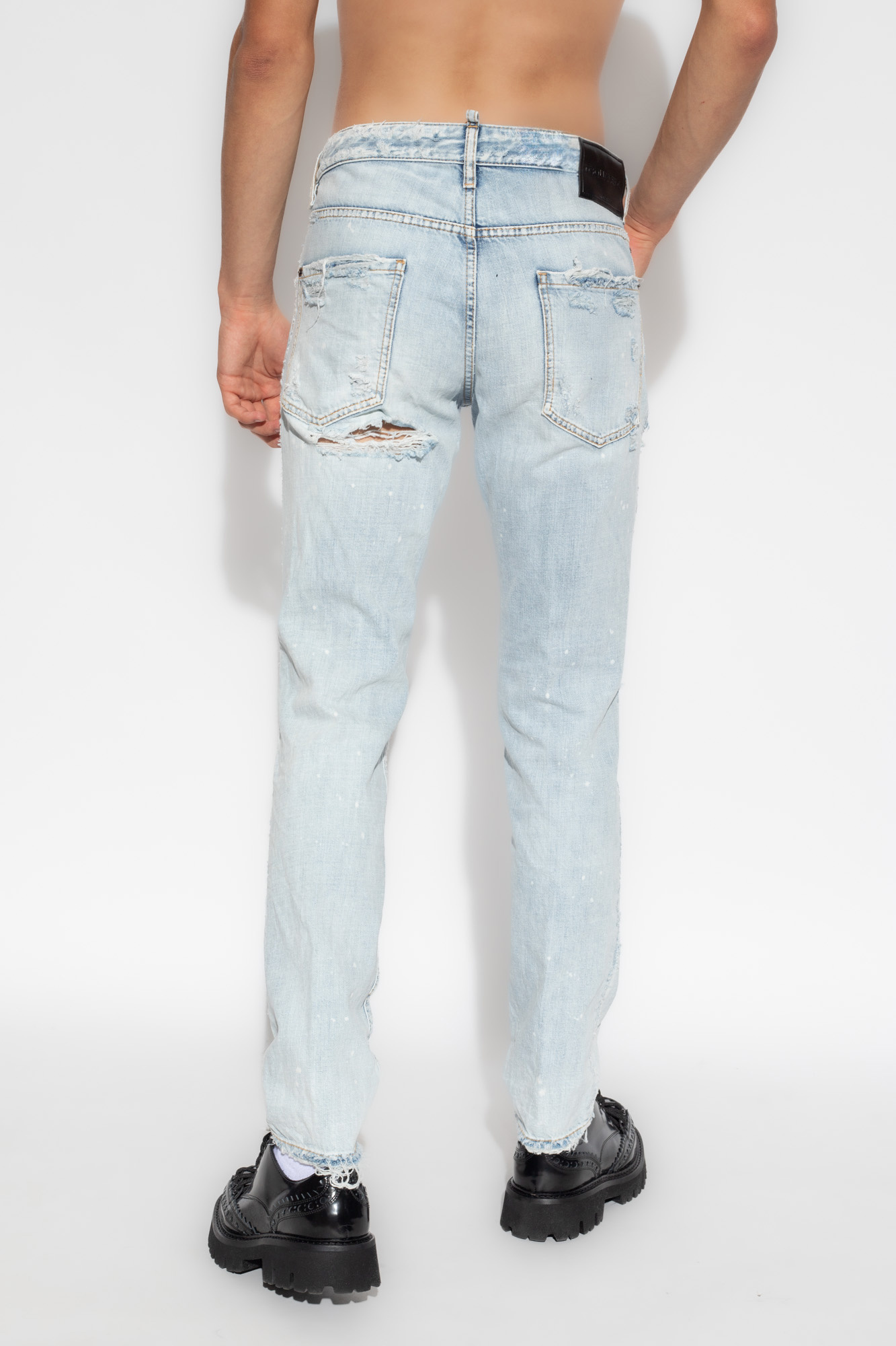 Dsquared2 Ripped Jeans In White