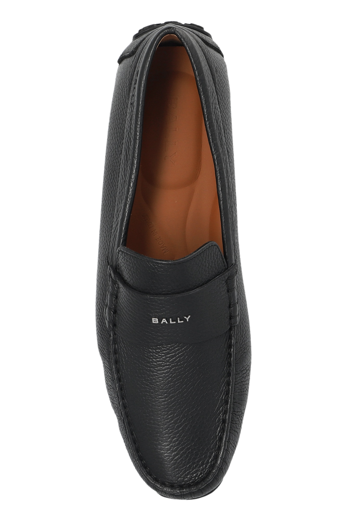 Bally Pilot Driver Leather Loafers In Black