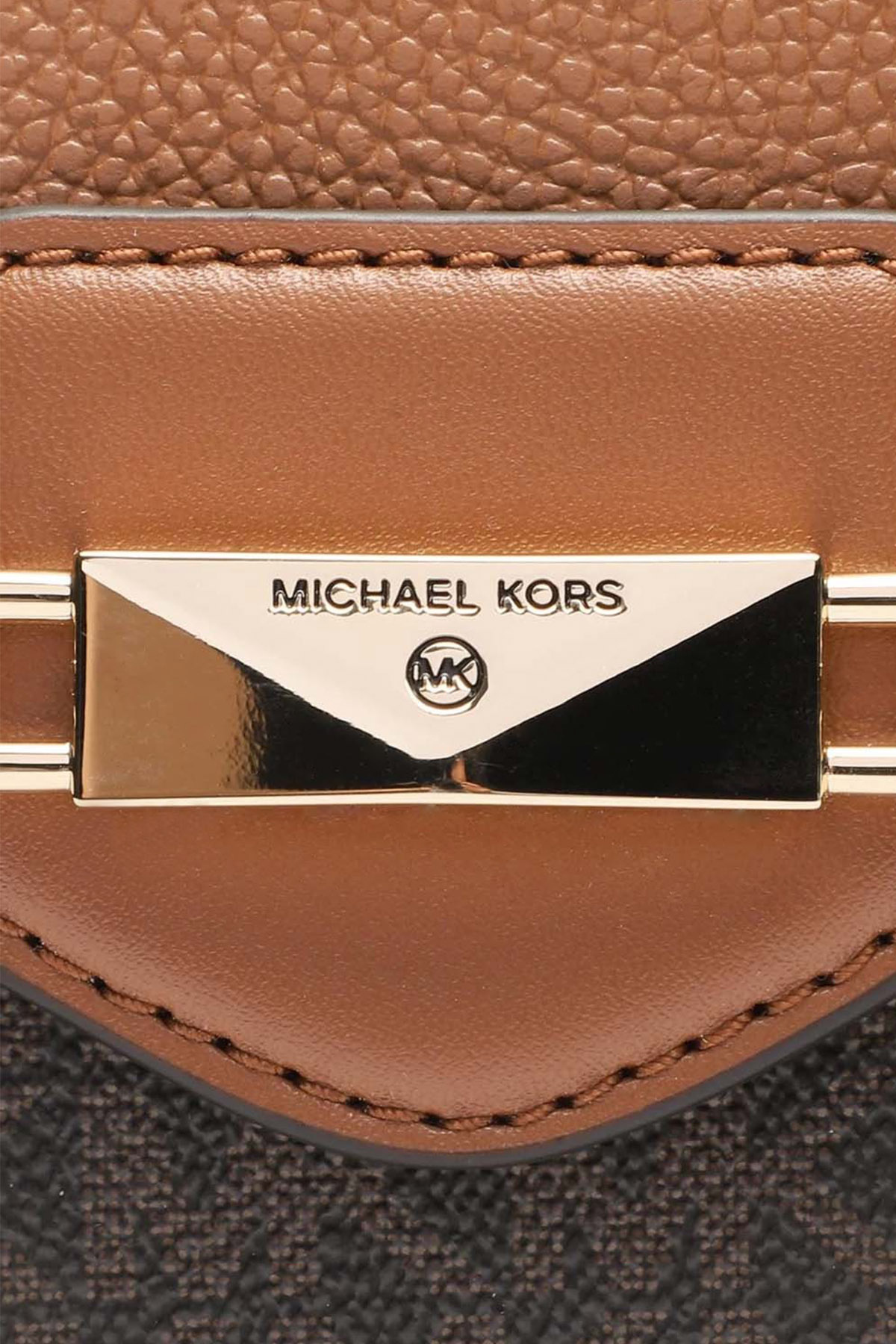 Michael Michael Kors Logo Shoulder Bag In Brown
