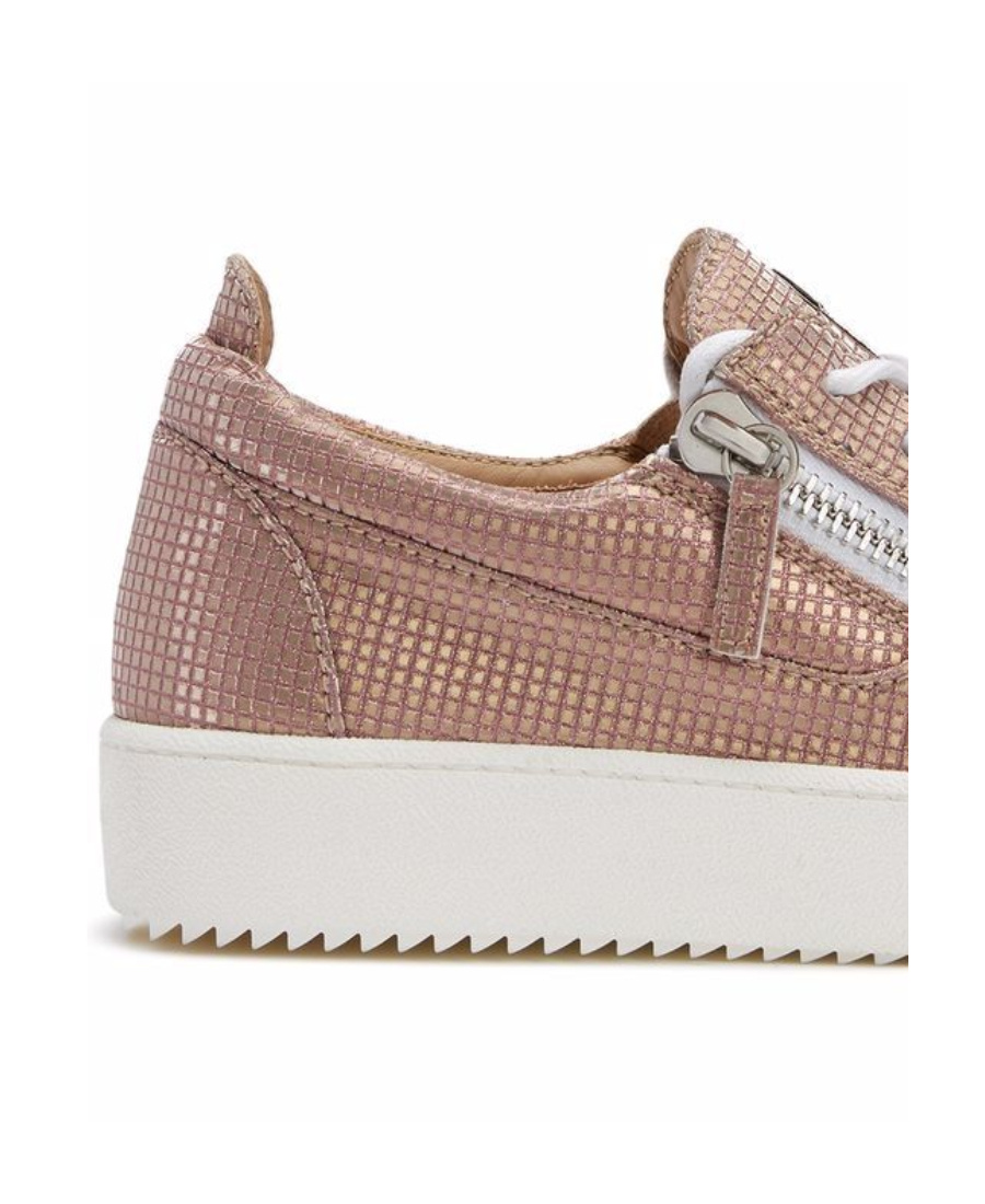 Giuseppe Zanotti Gail Metallic-effect Trainers In White