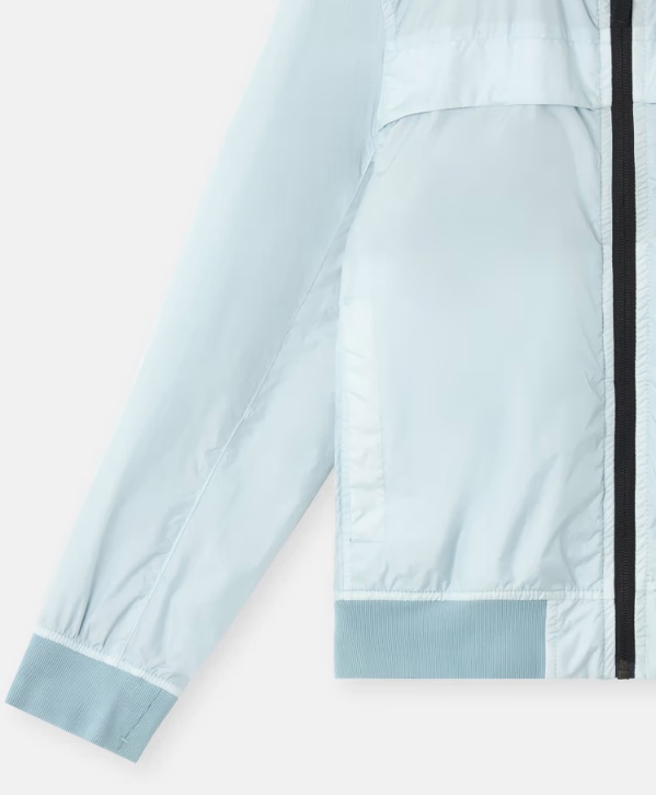 Stone Island Wind-resistant Bomber Jacket With Anti-dirop In Blue