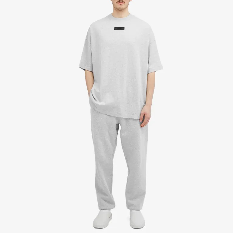 Essentials Item O-neck Short-sleeved T-shirt In White