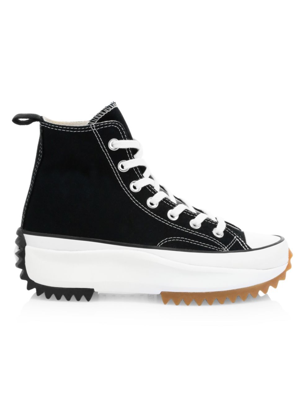 Converse Black Run Star Hike High Top Sneakers In Black