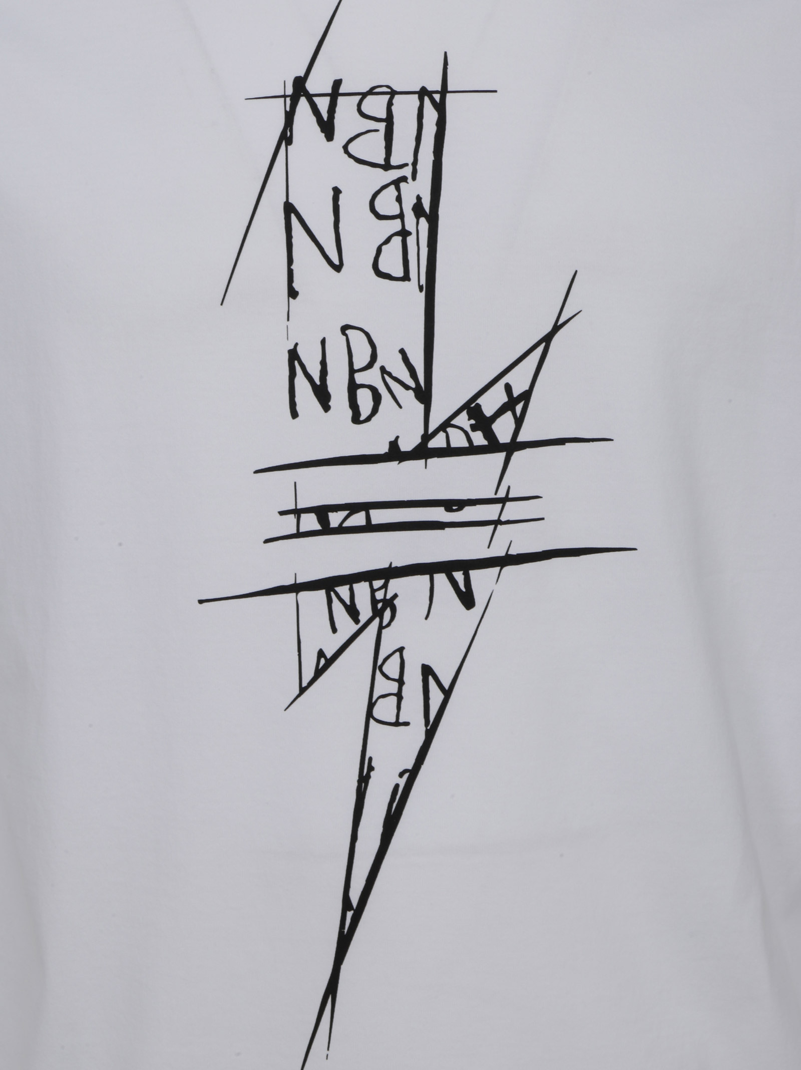 Neil Barrett Item O-neck Short-sleeved T-shirt In White