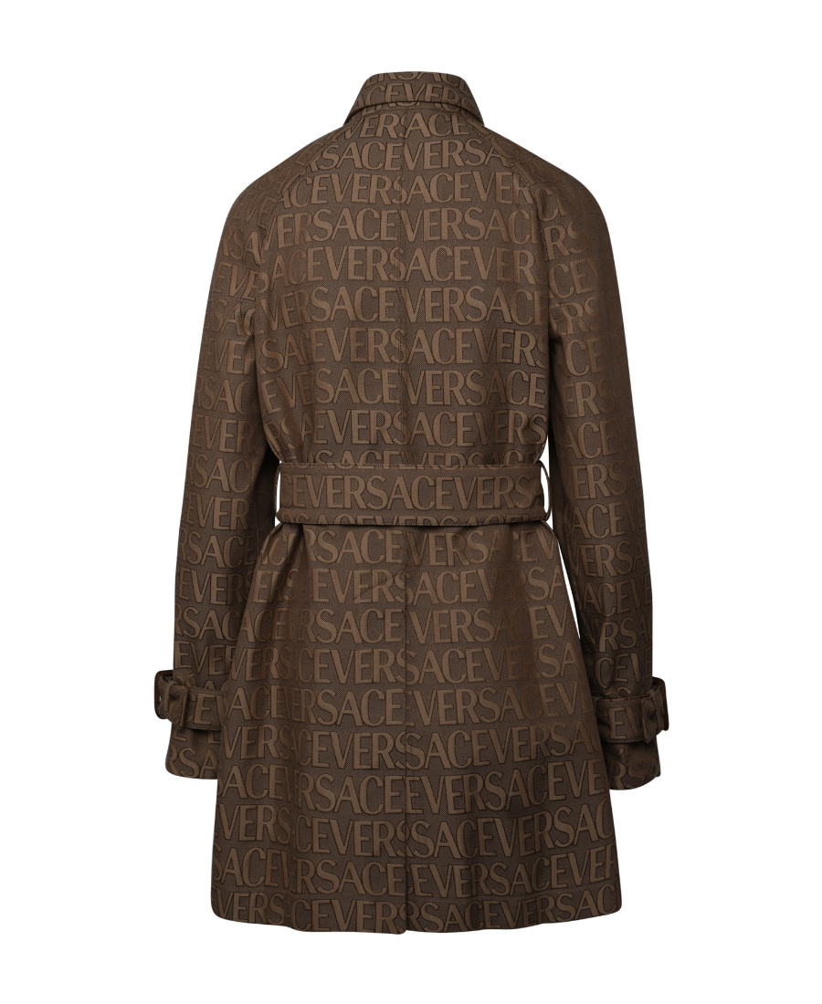 Versace Coats & Jackets In Brown