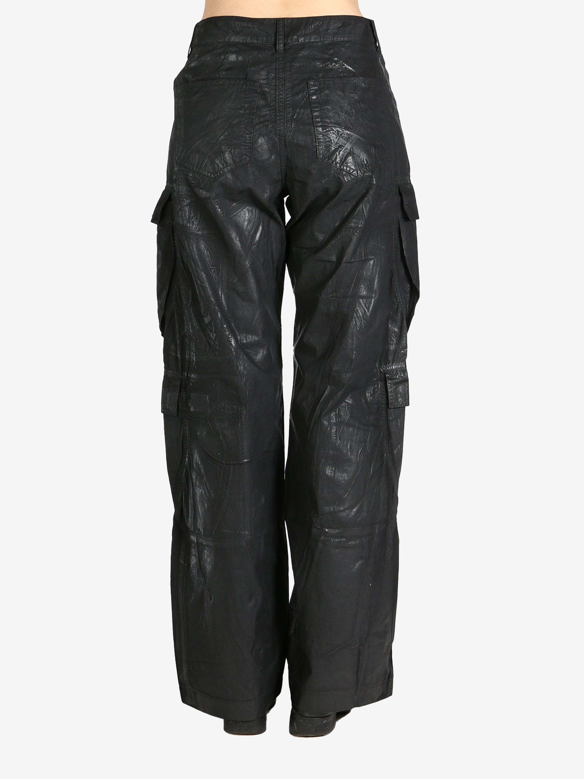 Rick Owens Drkshdw Hollywood Double Cargo Jeans In Black