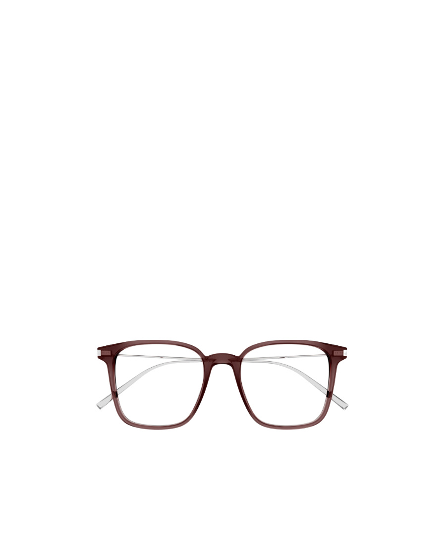 Saint Laurent Sl 557 Square-frame Glasses In Red