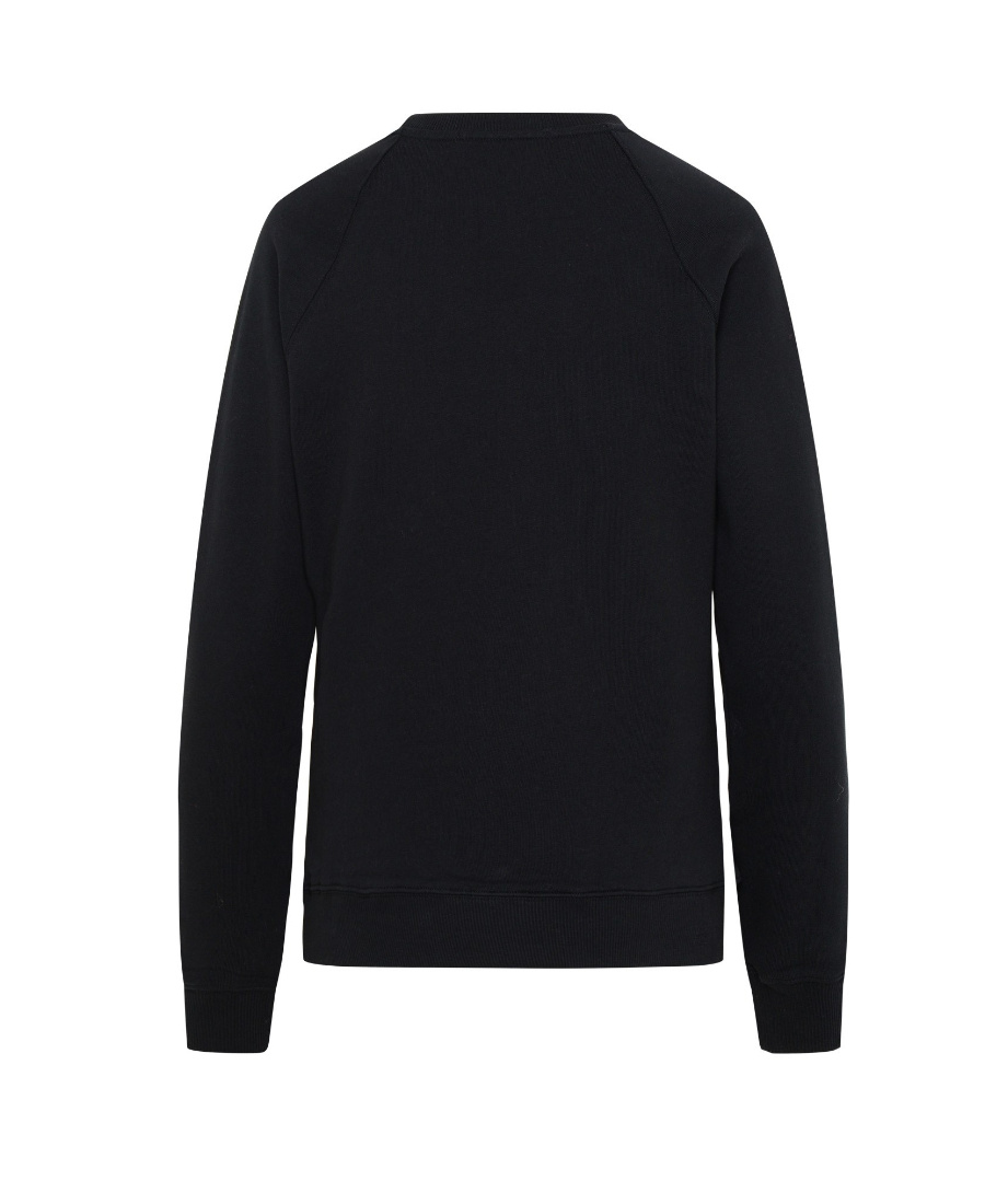 Msgm Logo-print Cotton Sweatshirt In Black