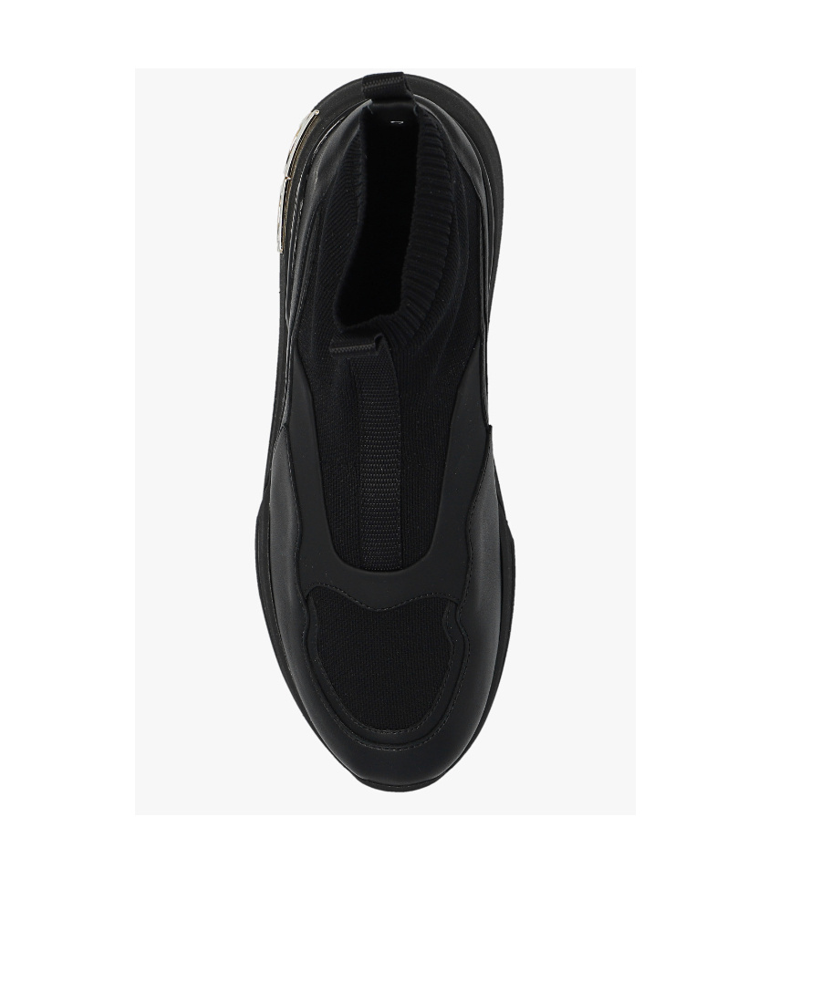 Ferragamo Logo Sports Shoes In Black