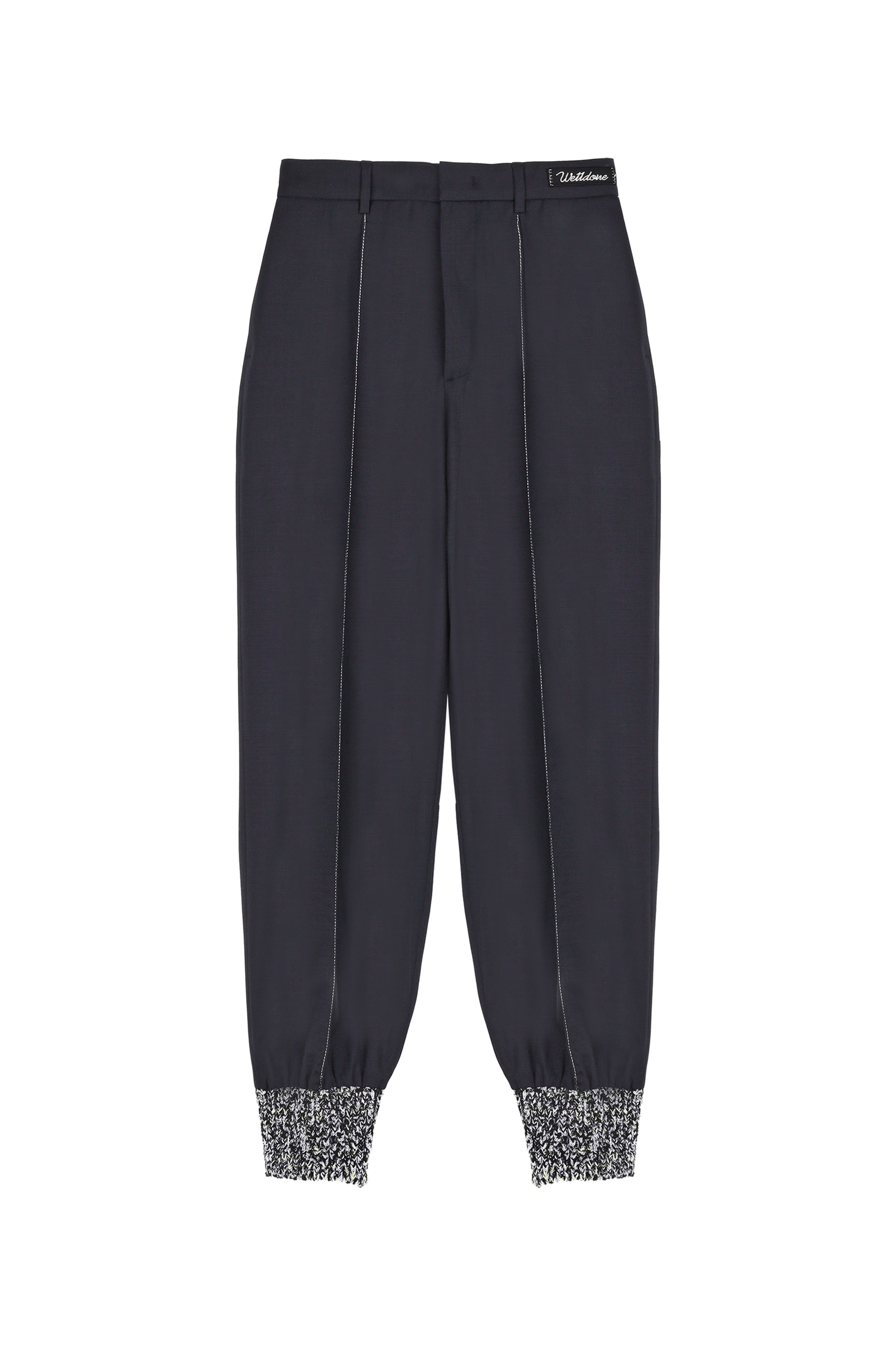 We11 Done Elastic Casual Trousers In Black