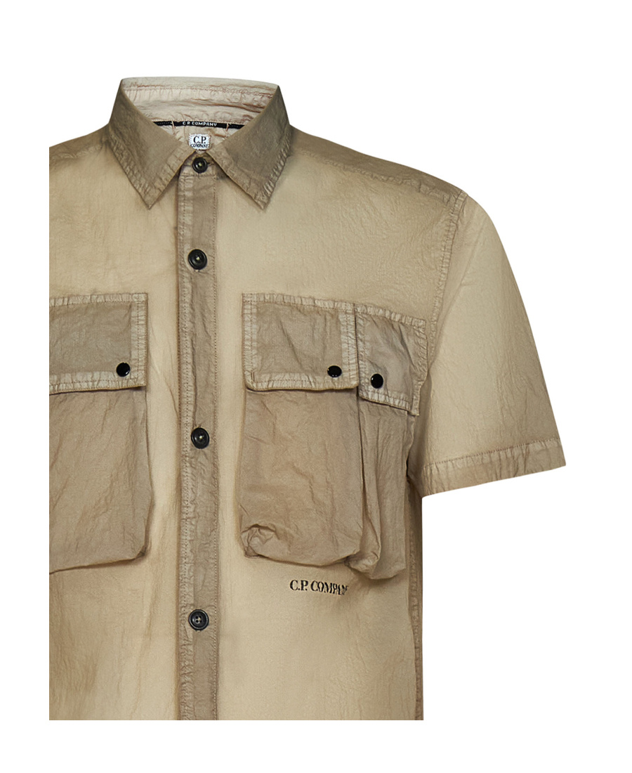 C.p. Company Cargo-pockets Shirt In Nude