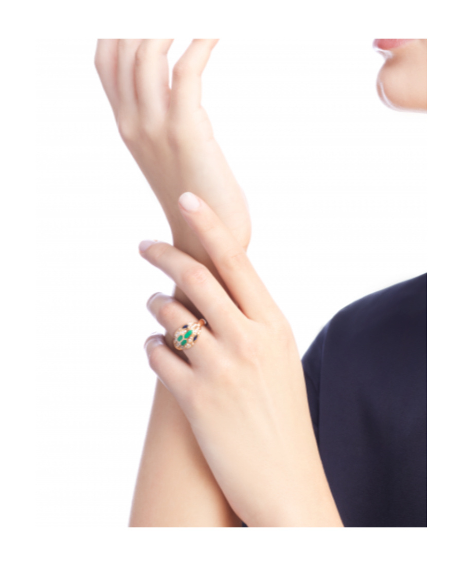 Bvlgari 18k Rose Gold Ring In Yellow