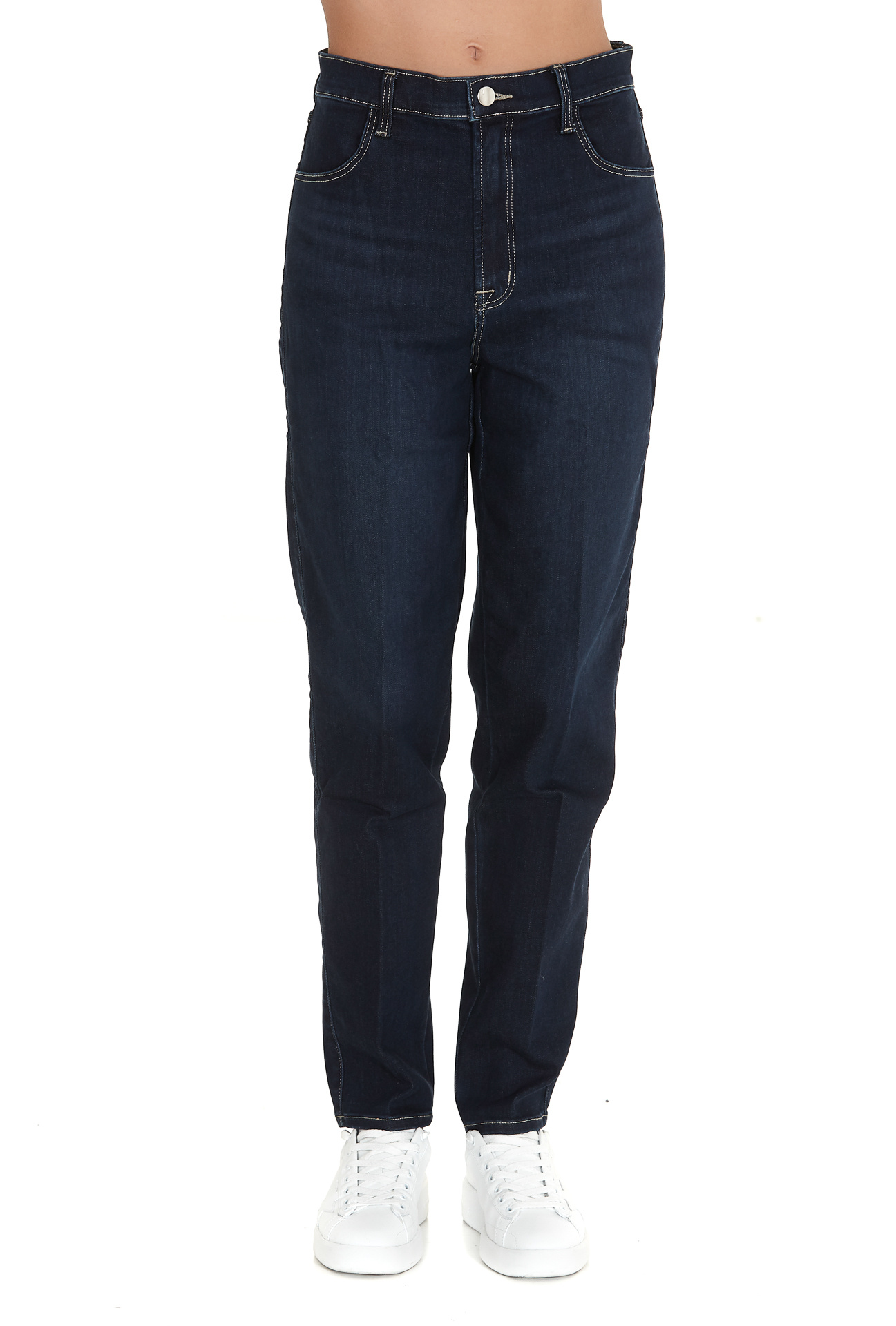 J BRAND COTTON STRAIGHT-LEG JEANS 