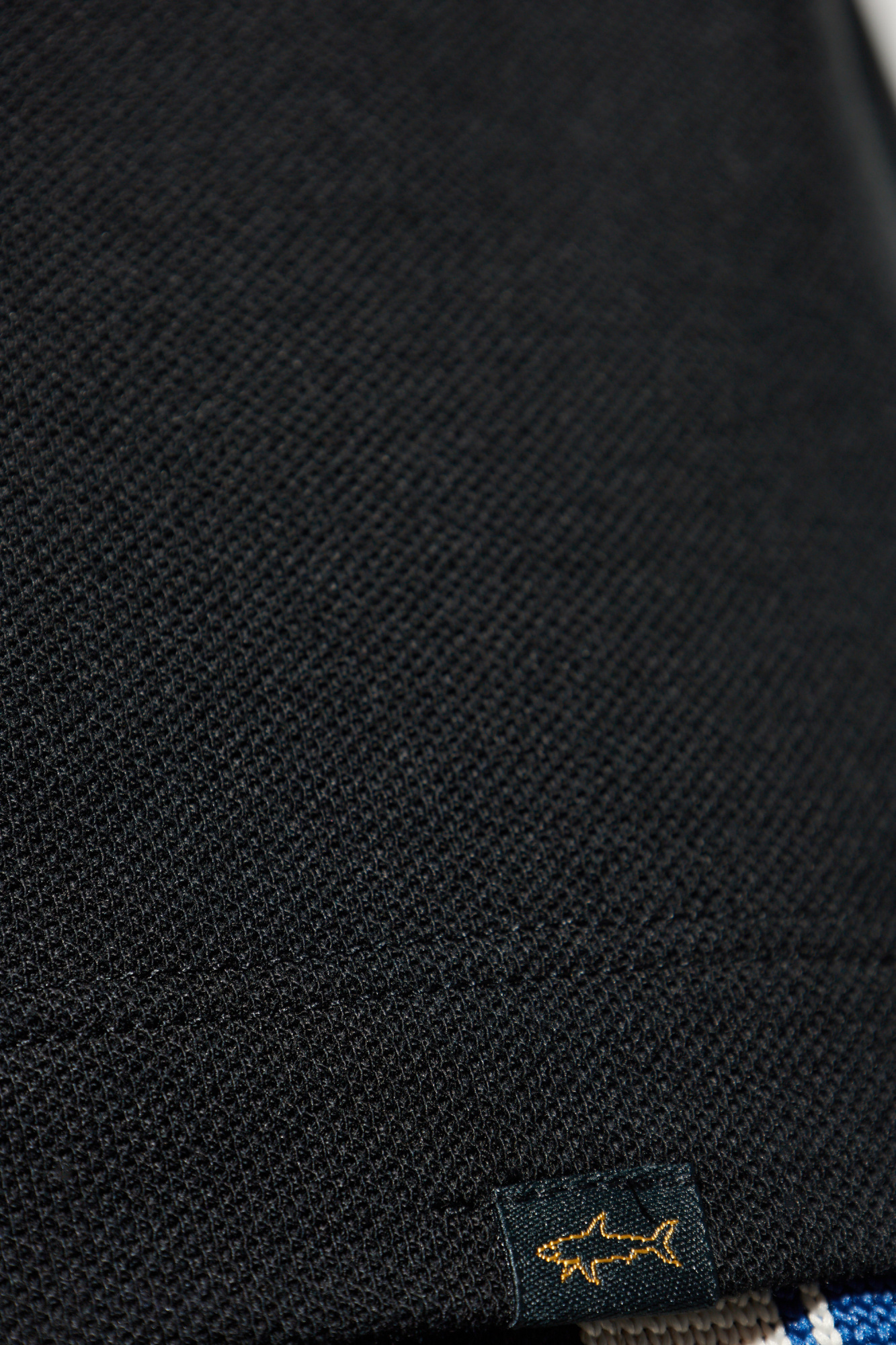 Paul & Shark Contrasting-trim Polo Shirt In Black