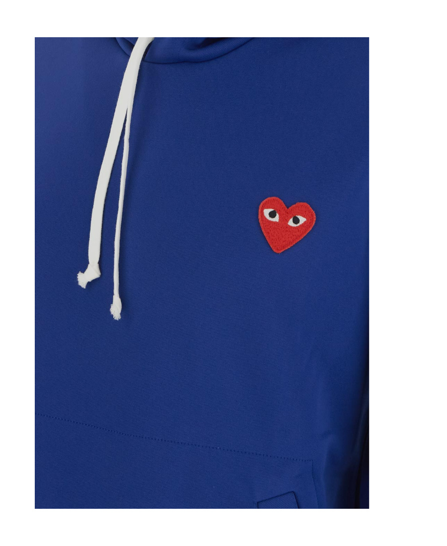 COMME DES GARÇONS PLAY HEART APPLIQUÉ HOODIE 