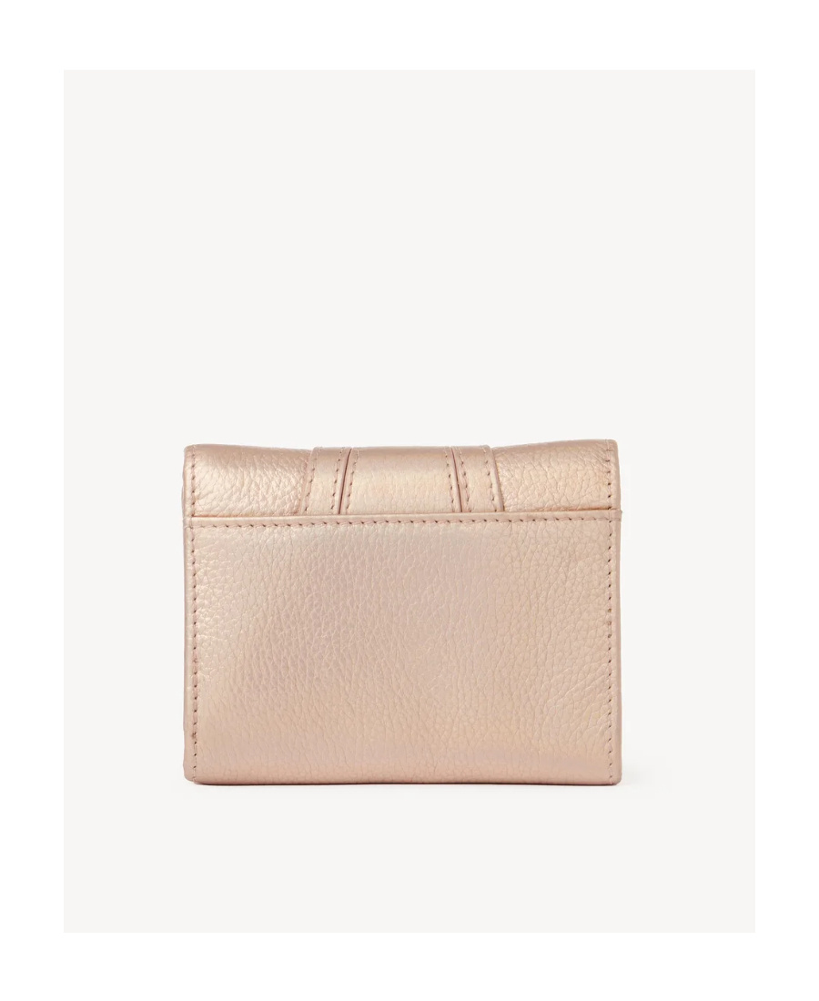 See By Chloé Beige Hana Compact Wallet In Nude