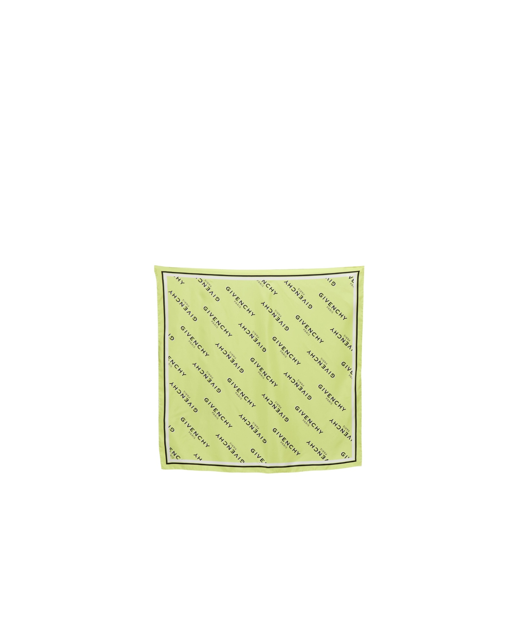 Givenchy Square Silk Scarf In Green