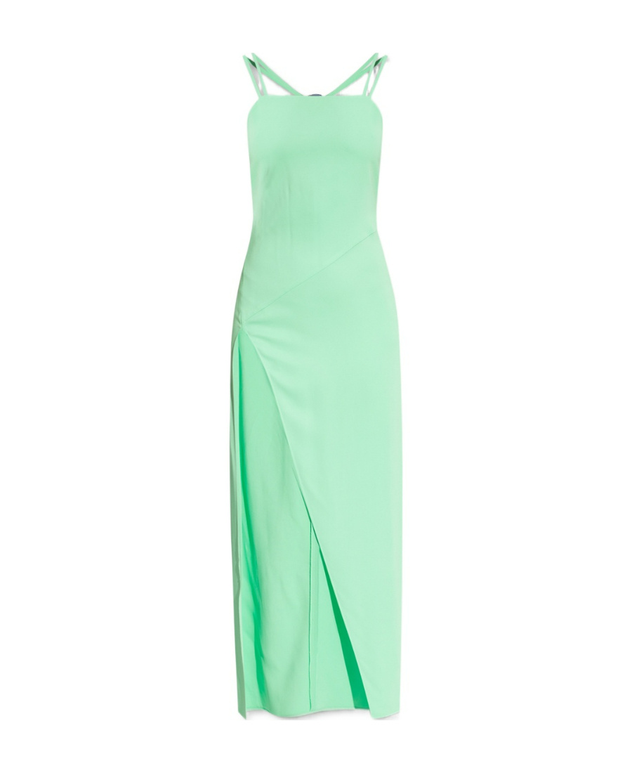 Attico Green Fujiko Midi Dress In Green