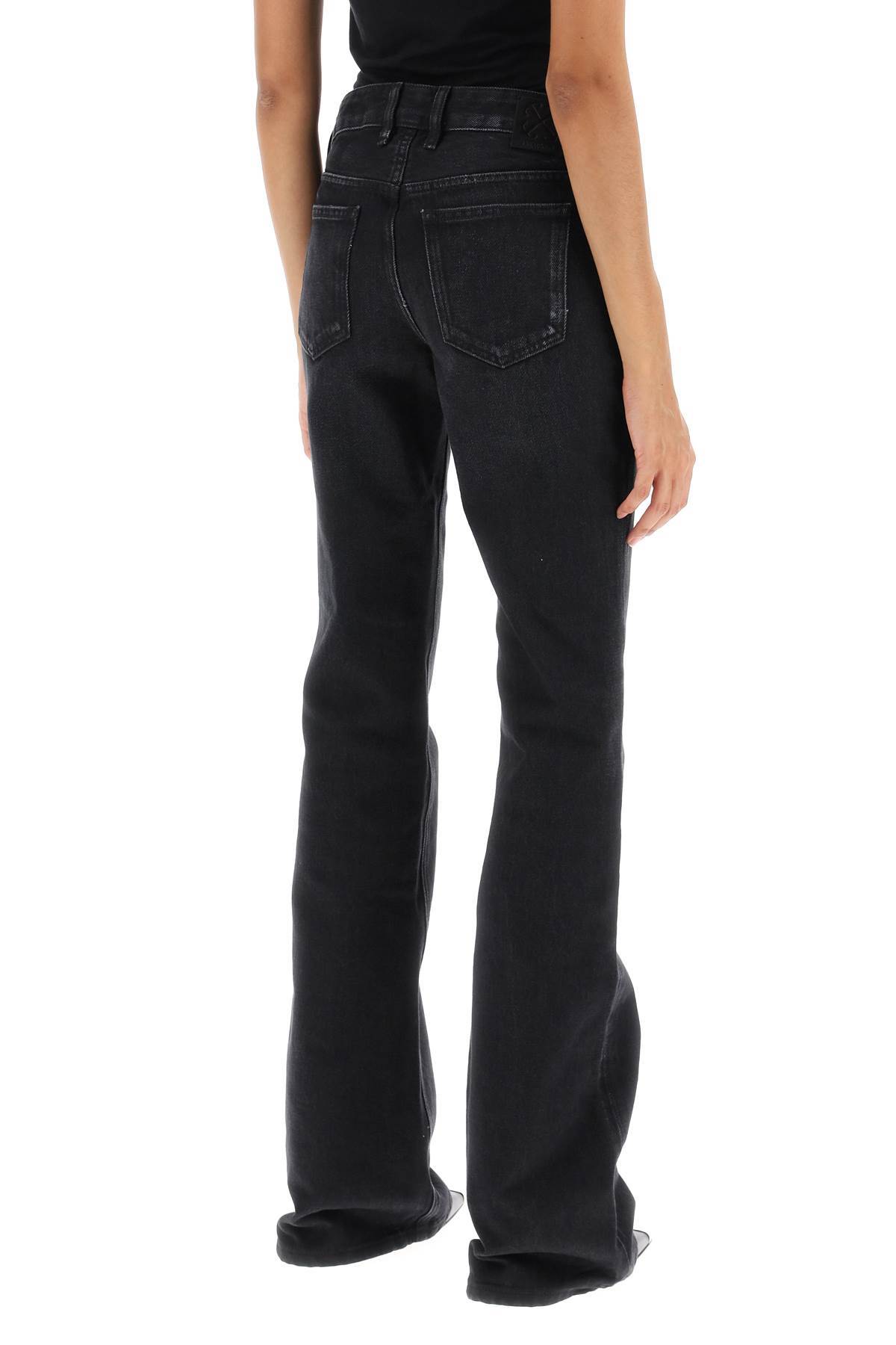 Off-white Bootcut Fit Jeans In Black