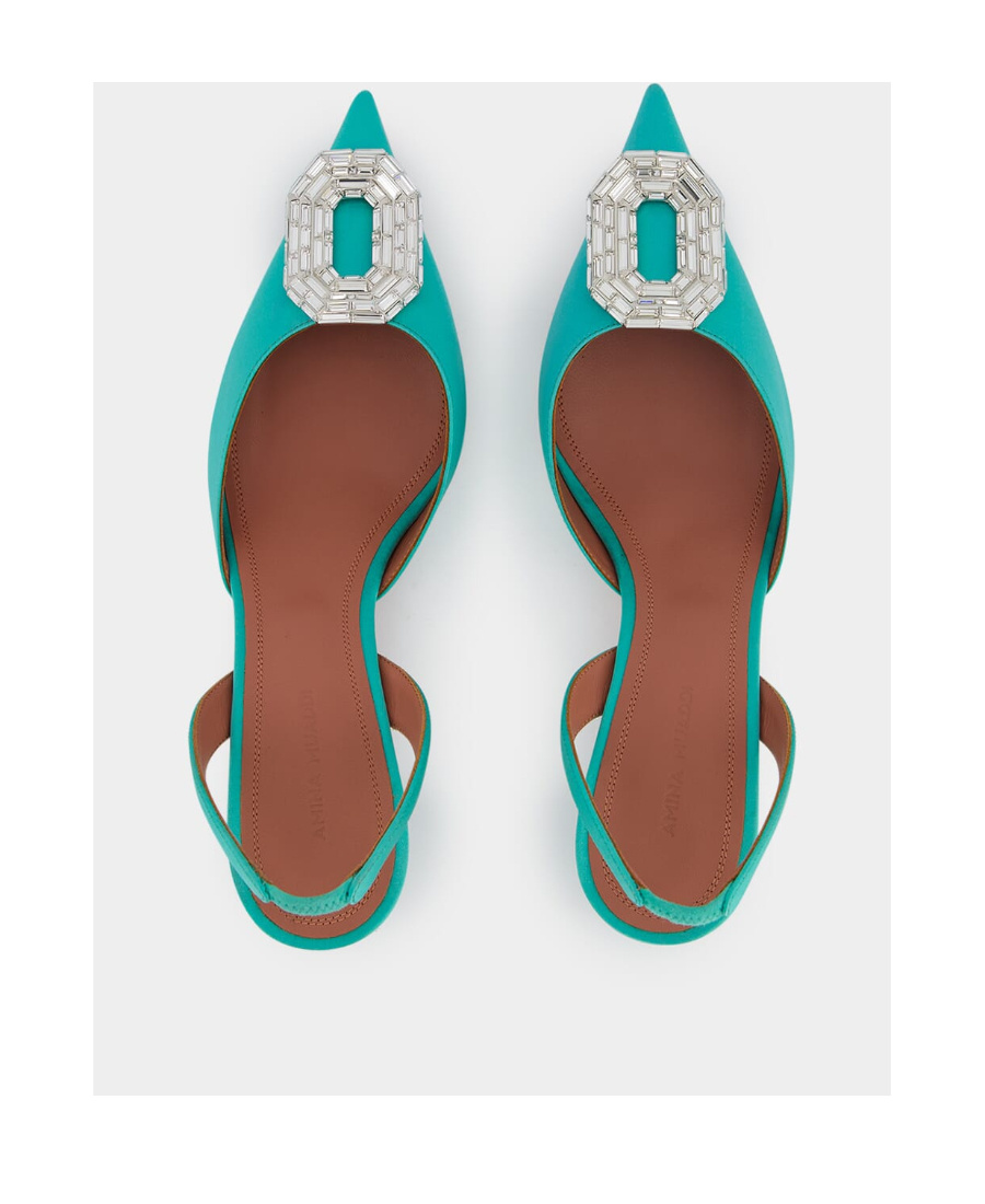 Amina Muaddi Cusp High-heeled Shoes In Green