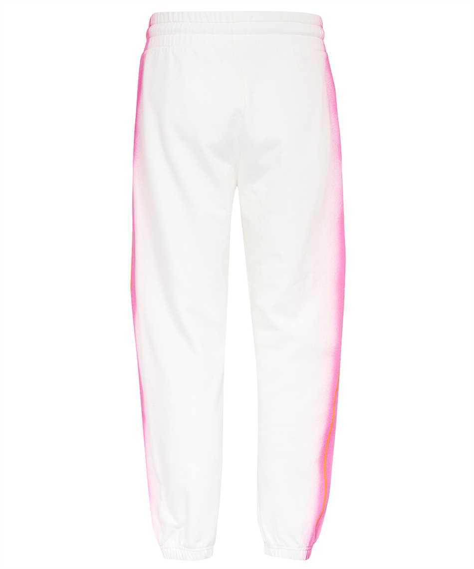 Palm Angels Sprayed Palm Cotton Track Pants In White