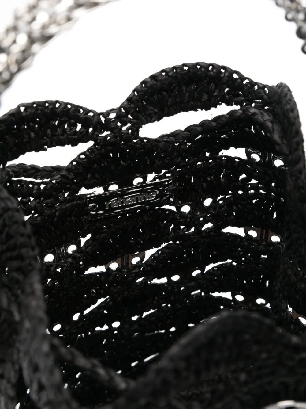 Rabanne Raffia Bucket Bag