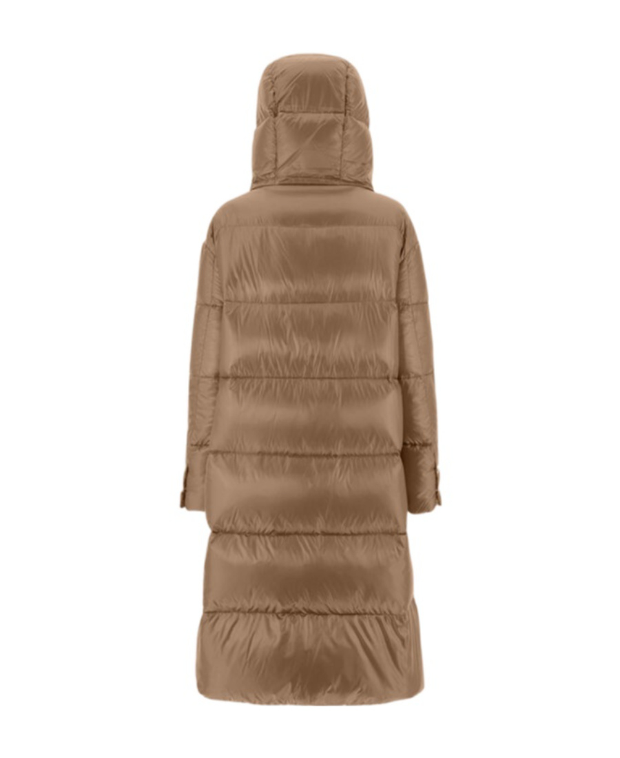 Herno Padded Hooded Coat In Brown