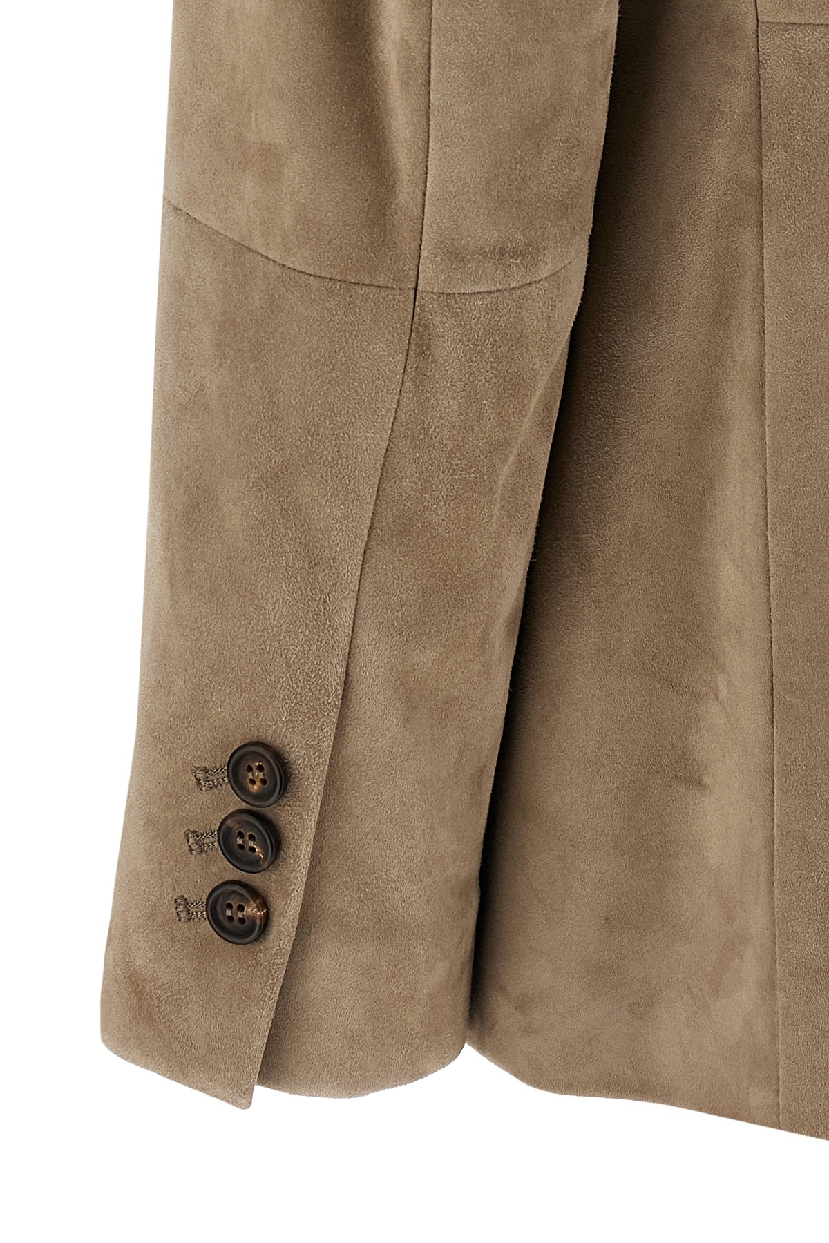 Brunello Cucinelli Single-breasted Blazer Button Notch In Brown