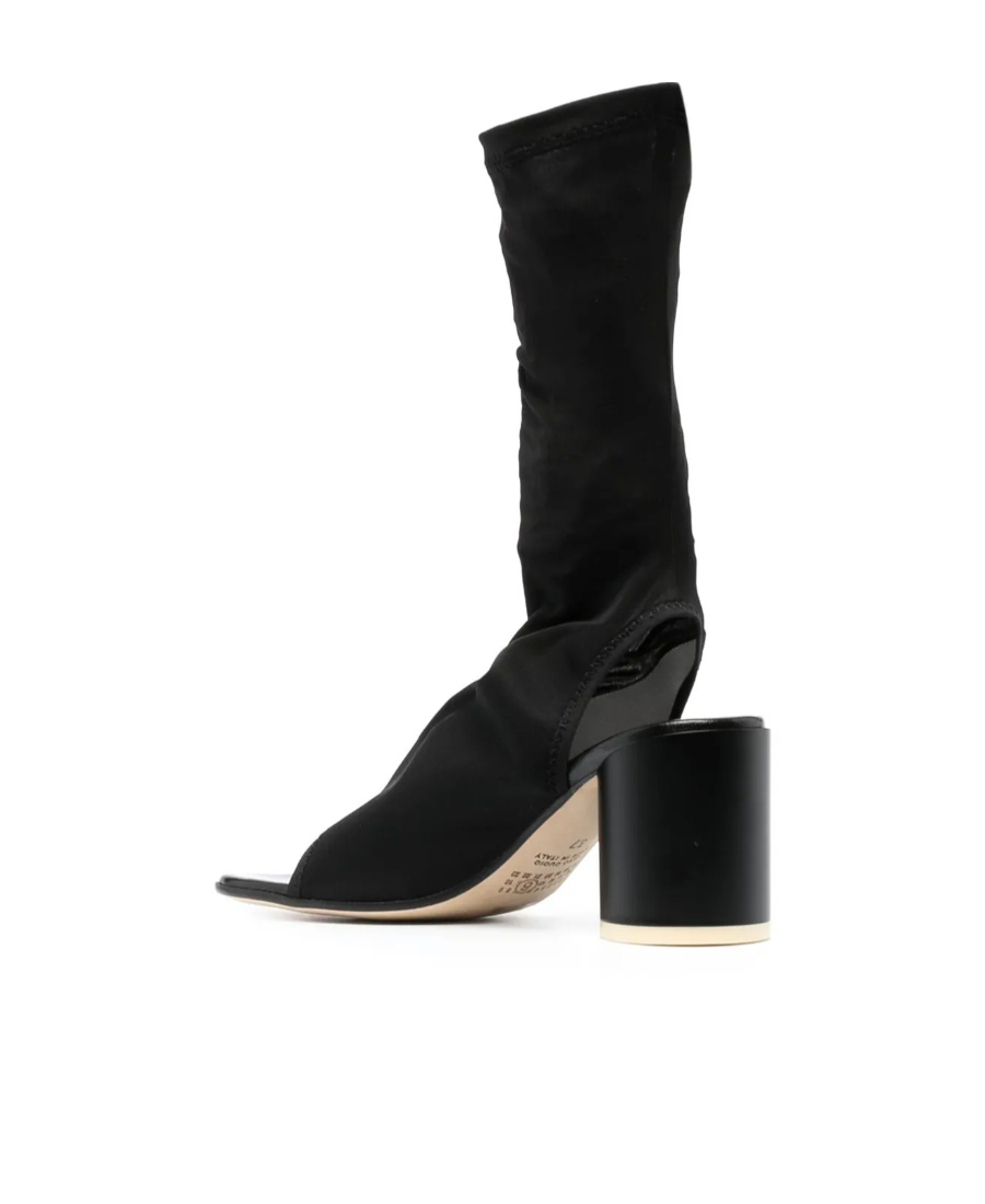 Mm6 Maison Margiela Slip-on Sock Boots In Black