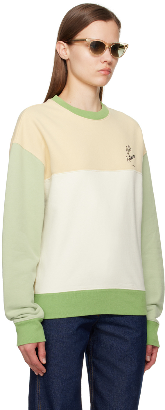 MAISON KITSUNÉ CAFÉ KITSUNE ROUND-NECK SWEATER 