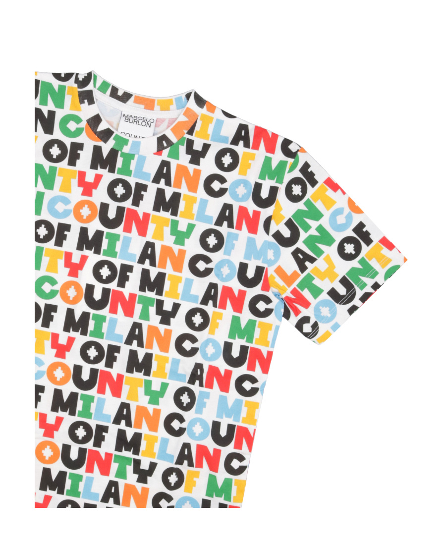 MARCELO BURLON COUNTY OF MILAN AOP COM REGULAR T-SHIRT