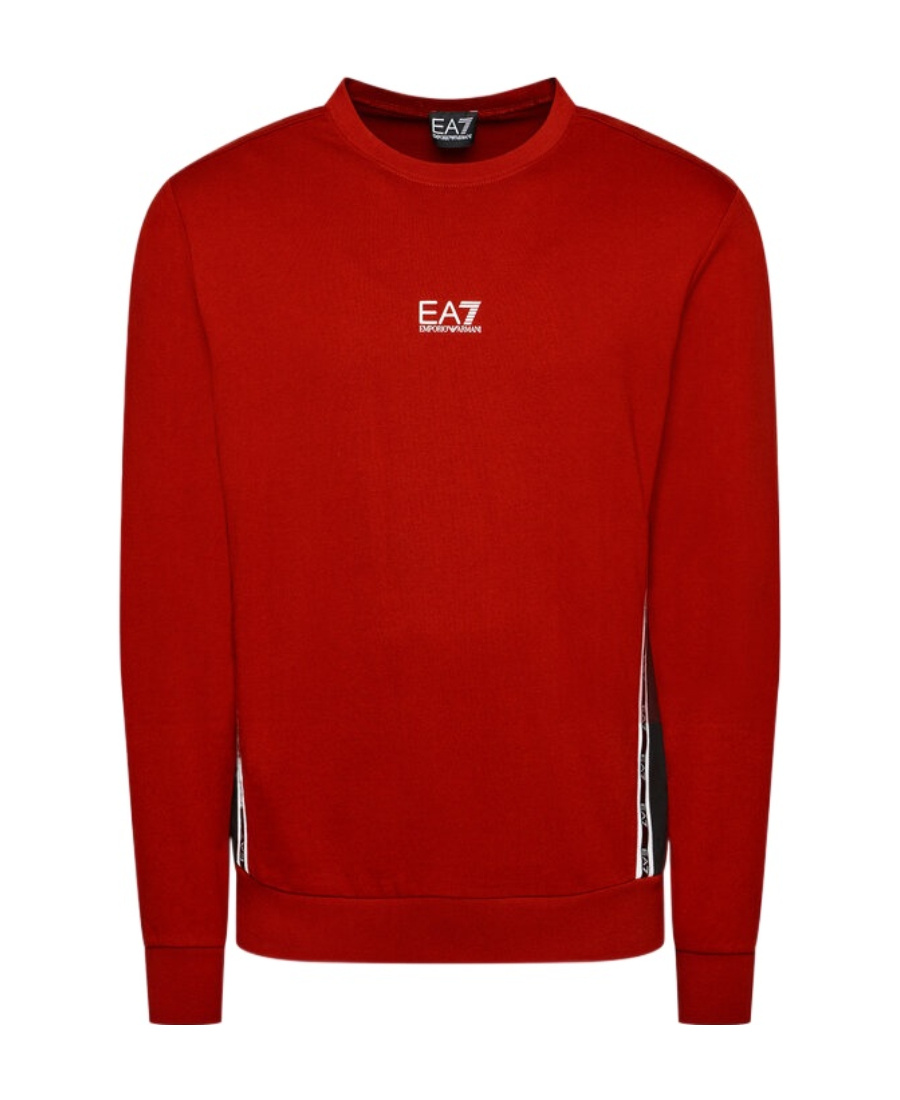 Shop Ea7 Logo Printed Hoodie In Red