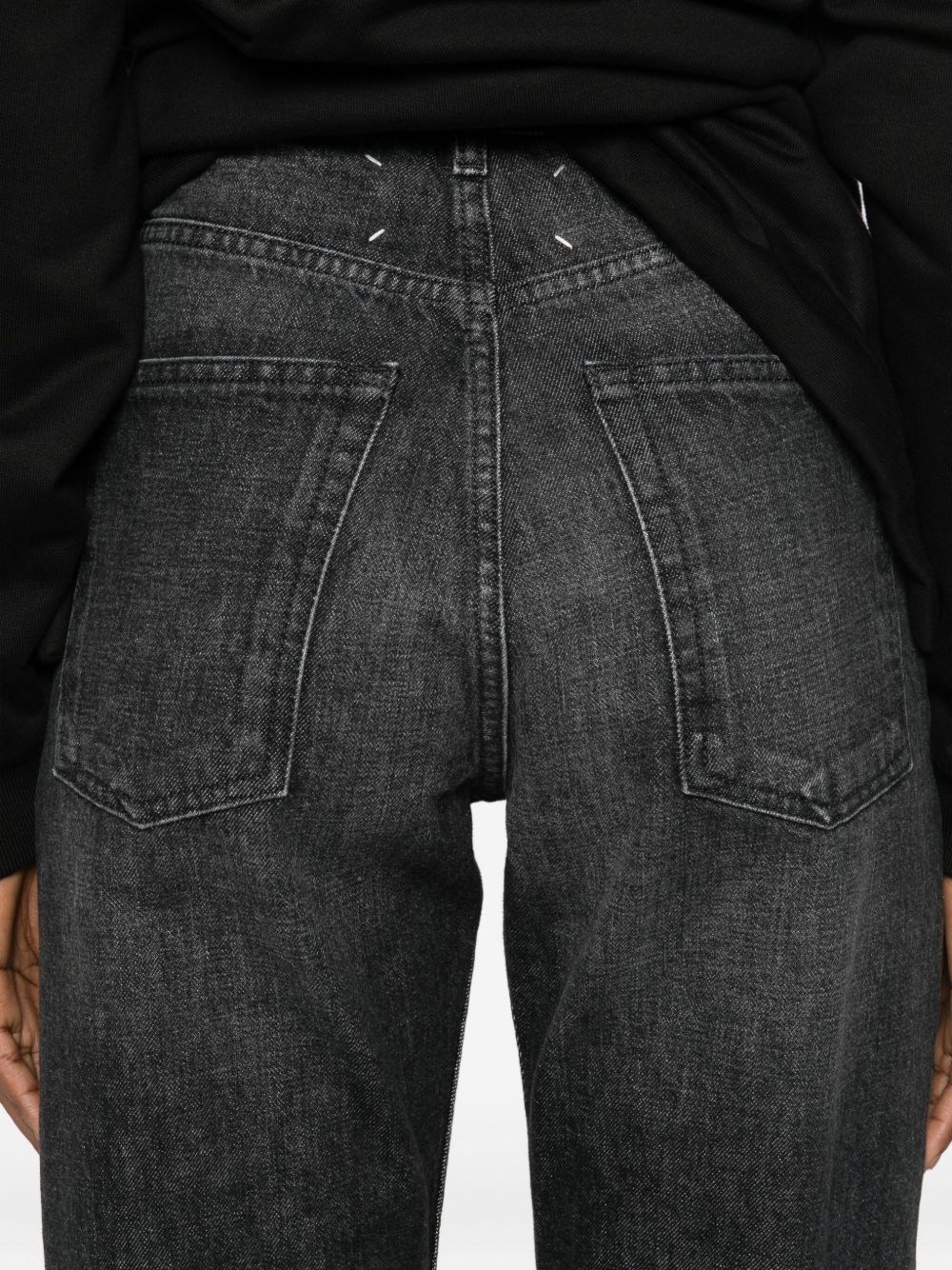 Maison Margiela Straight-leg Denim Jeans In Black