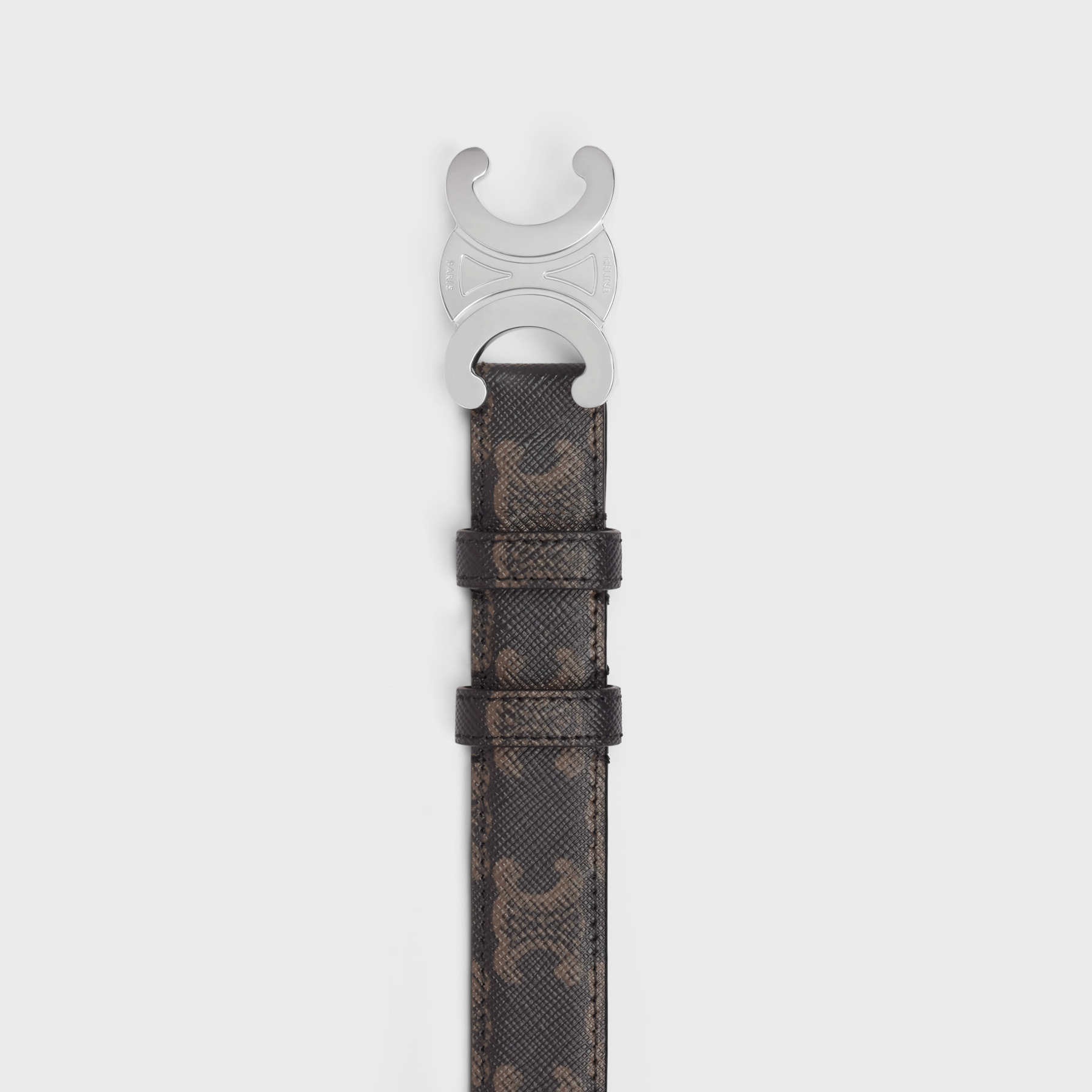 CELINE MEDIUM TRIOMPHE BELT IN TRIOMPHE CANVAS