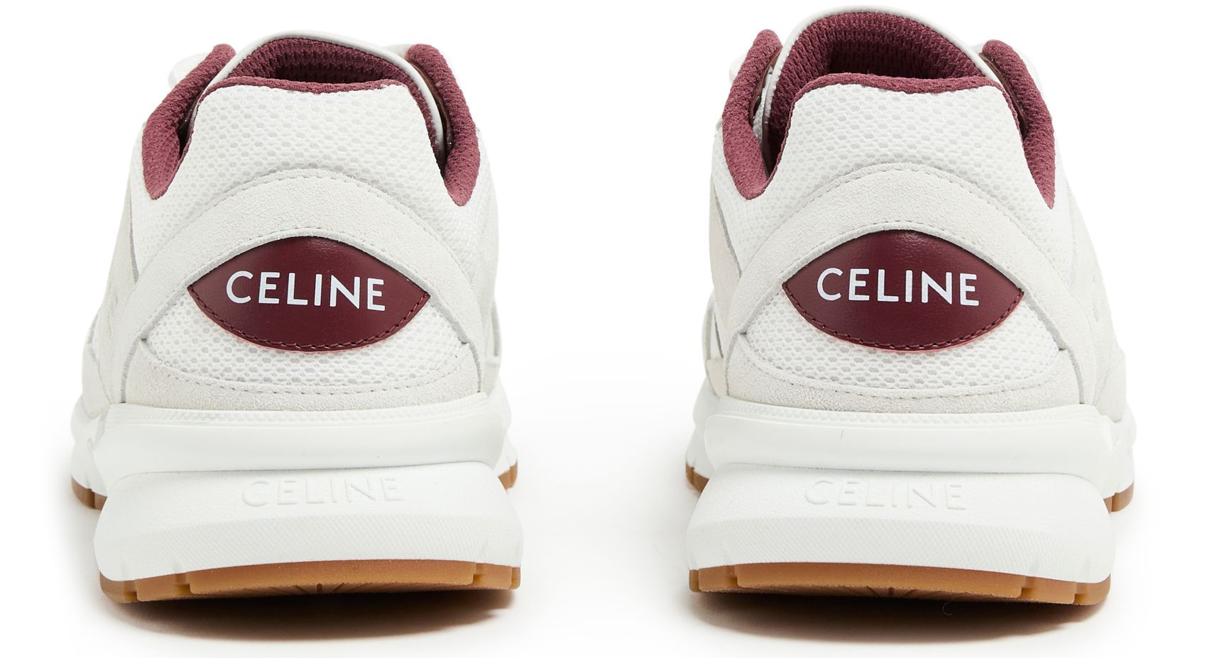 Celine Laced Sneakers In White