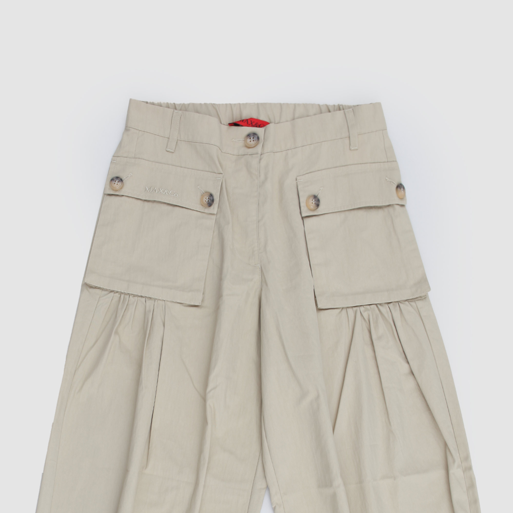 Maxco. Multi-pocket Pants In White