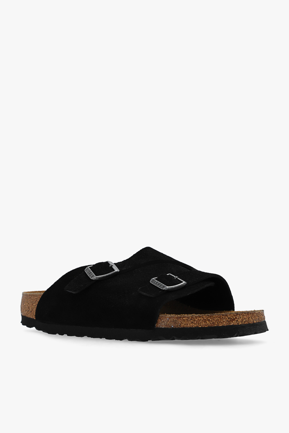 Shop Birkenstock Zürich Buckle 25mm Sandals In Black