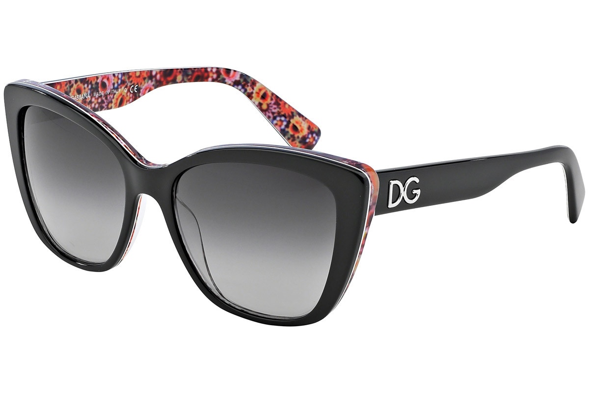 Dolce & Gabbana Logo Sunglasses In Black