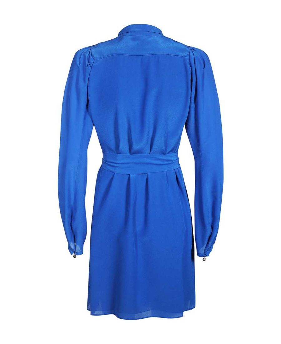 Dsquared2 Silk Mini Dress In Blue