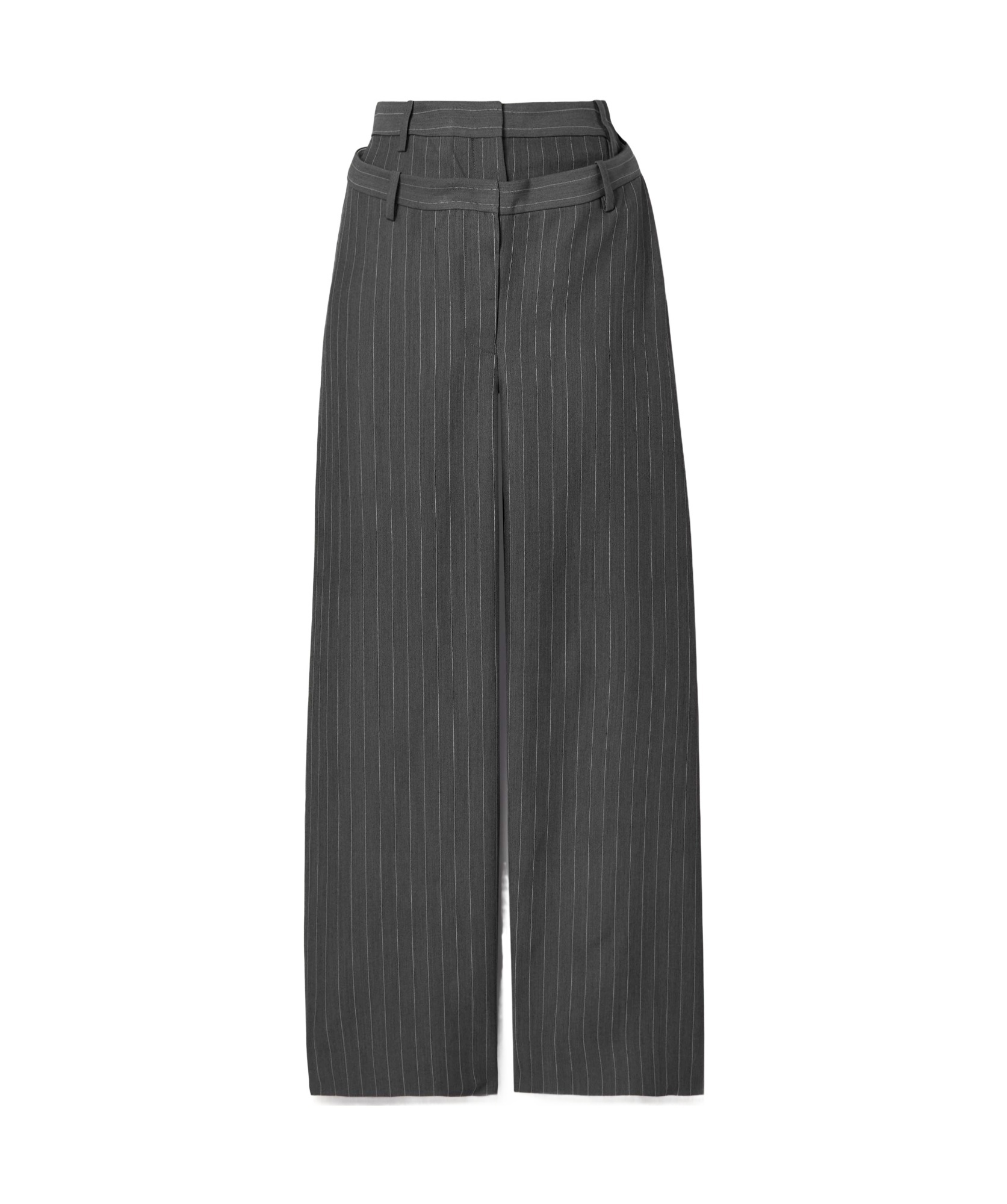 Acne Studios Pinstripe-pattern Trousers In Black