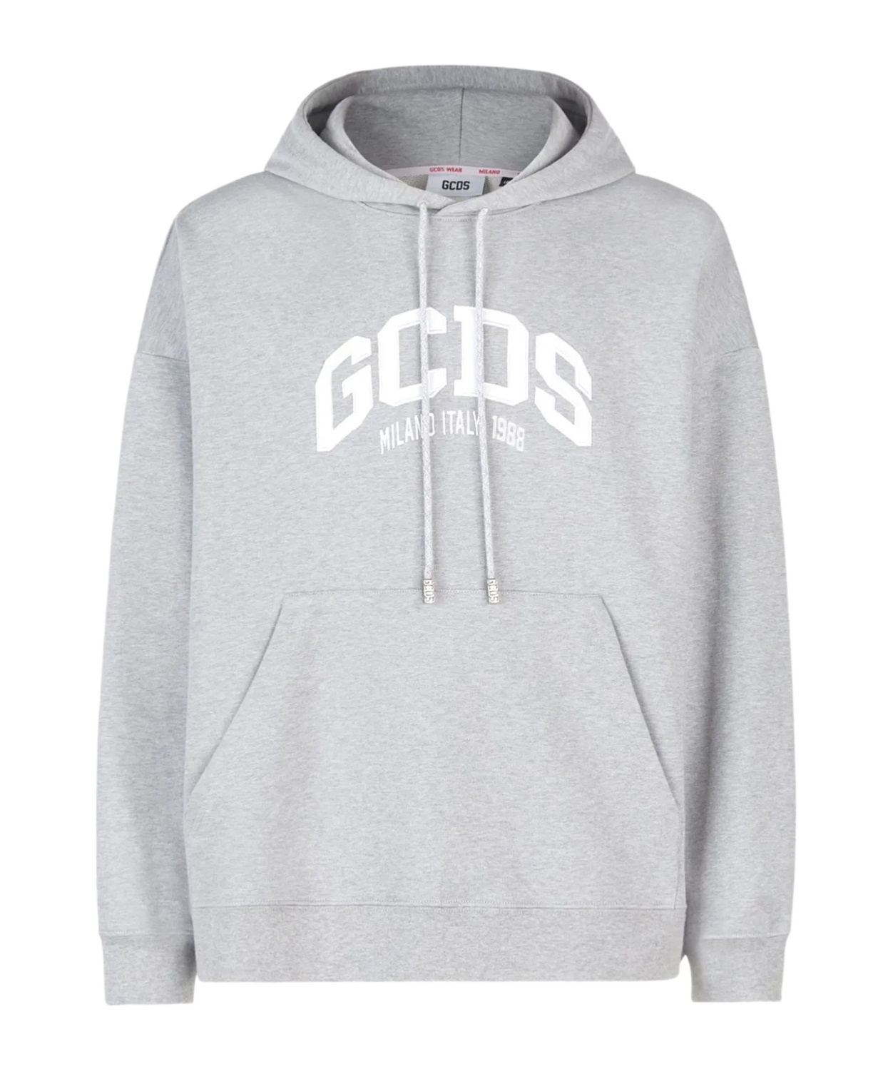 Shop Gcds 1988 Logo-print Hoodie In Grey