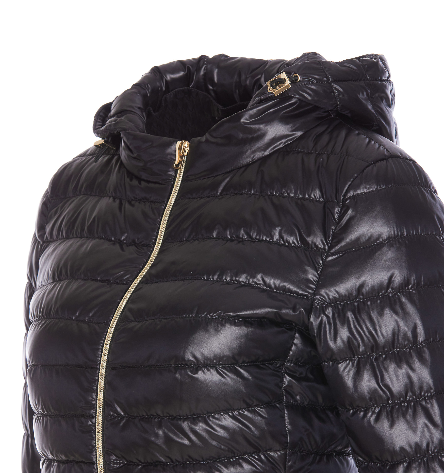 Herno Angela Quilted Puffer Jacket In Black